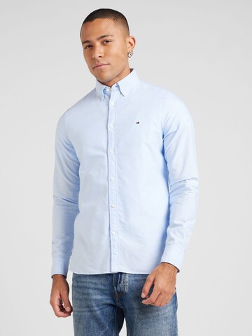 TOMMY HILFIGER Slim fit Overhemd in Blauw: voorkant