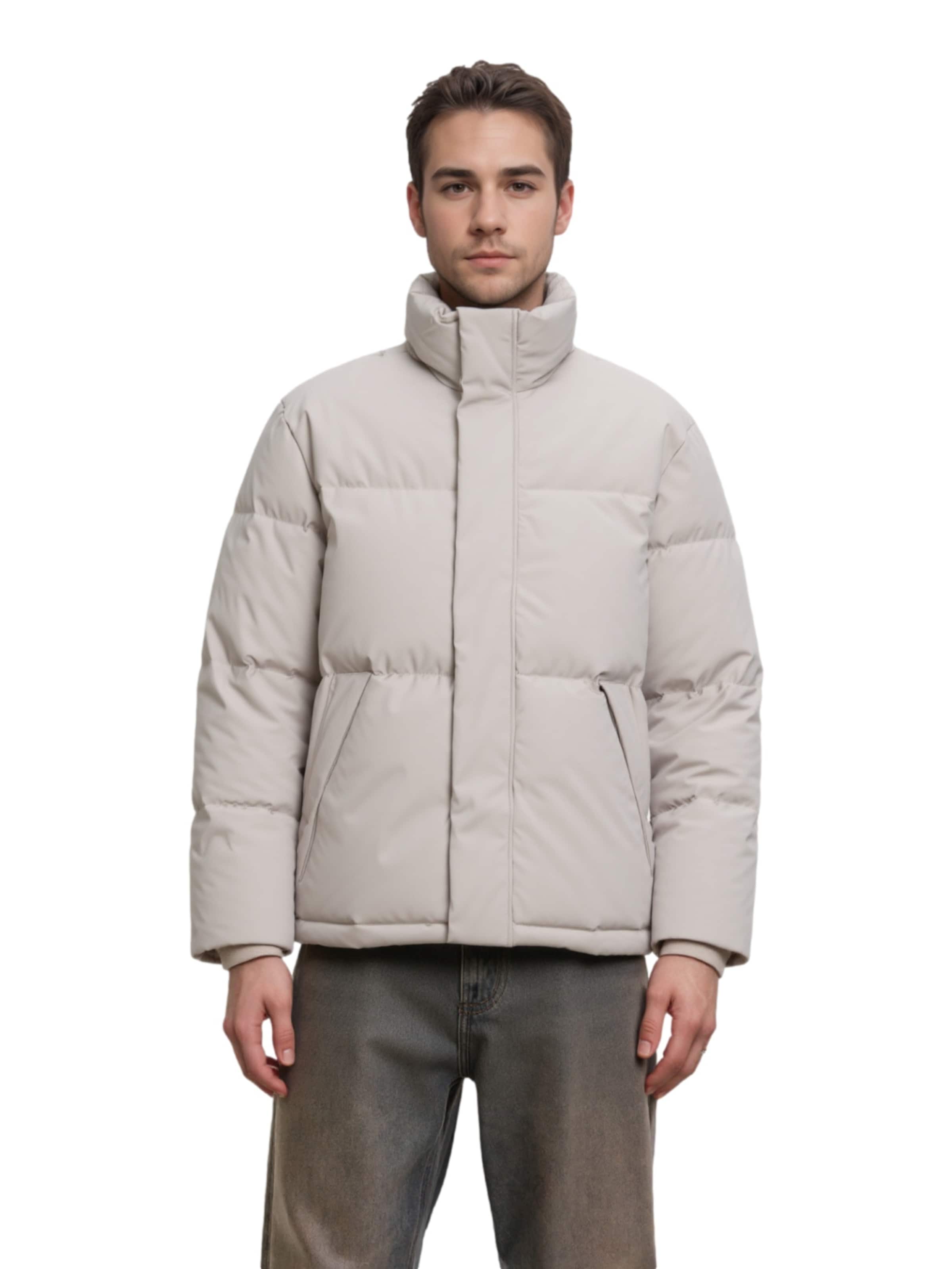 JACK & JONES Zimní bunda 'JJSoho' – šedá: přední strana