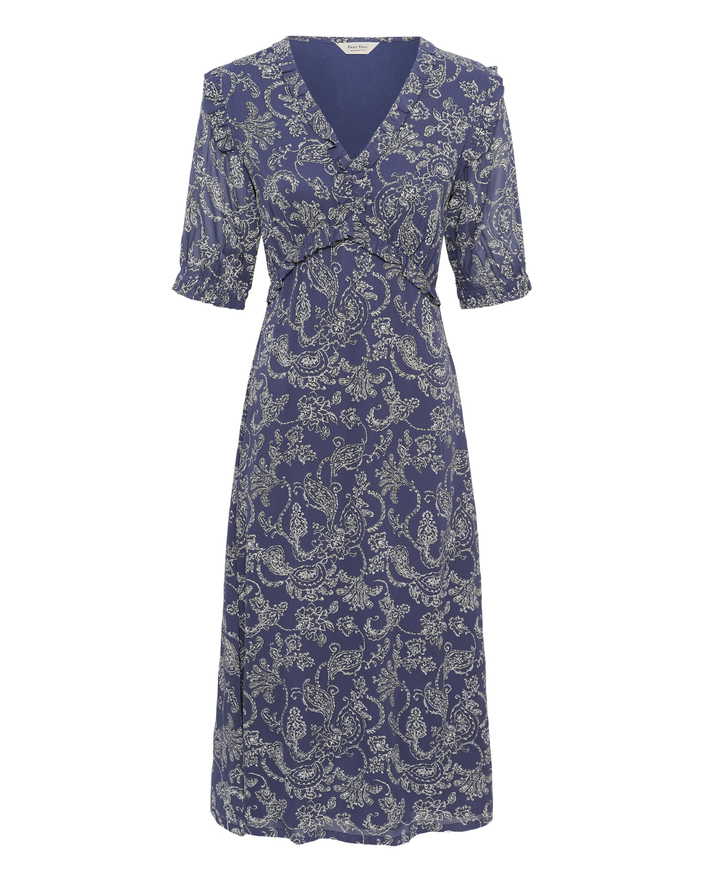 Part Two - Vestido 'Venia' em azul: frente