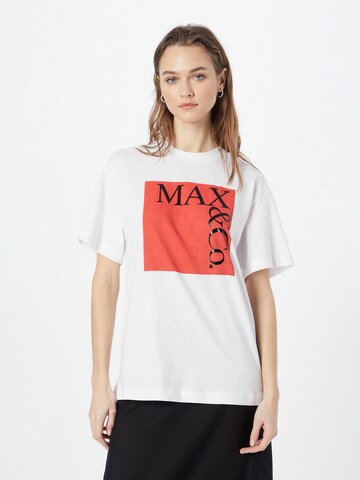 Tricou de la MAX&Co. pe alb: față