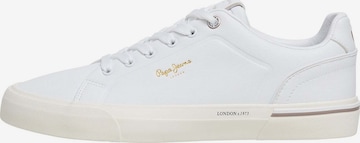 Sneaker bassa 'Kenton One' di Pepe Jeans in bianco: frontale