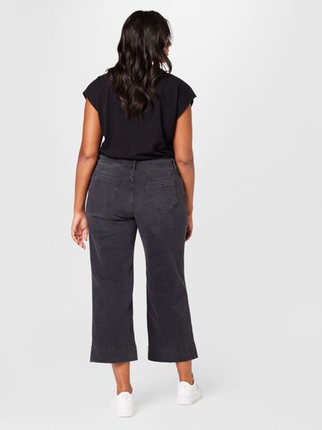 Wide leg Jeans 'ILONA' di Persona by Marina Rinaldi in nero