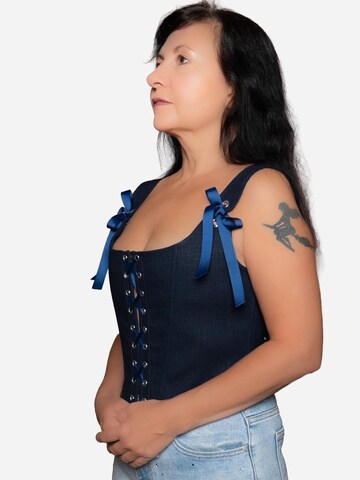 Corsetto 'Midnight Daisy Corset' di VIADALINNO in blu