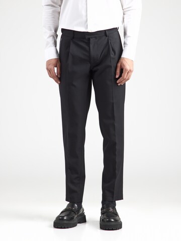 regular Pantaloni con pieghe di Karl Lagerfeld in nero: frontale
