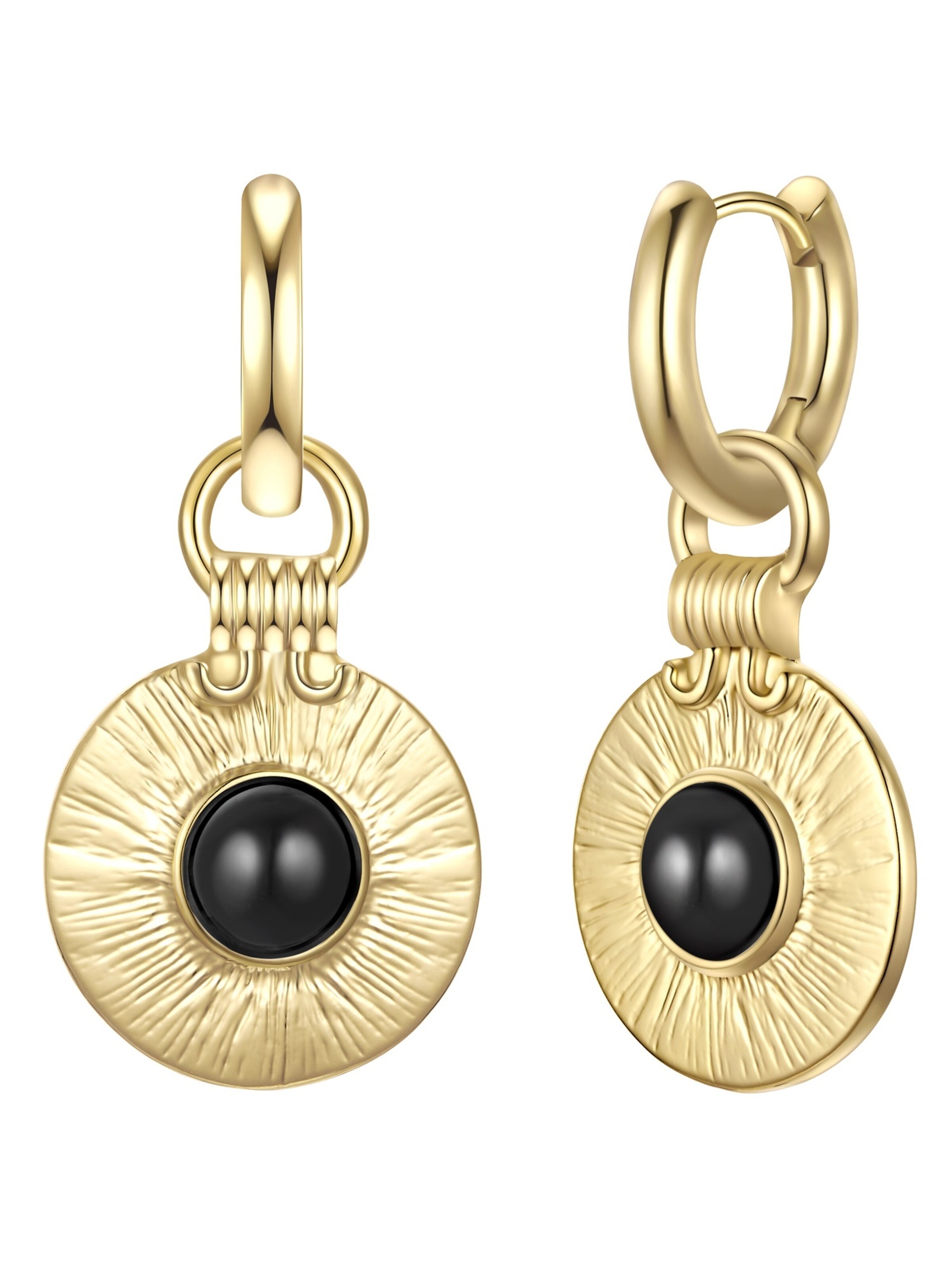 Yokoamii Earrings in Gold: front