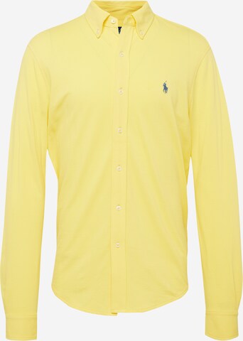 Coupe slim Chemise Polo Ralph Lauren en jaune : devant