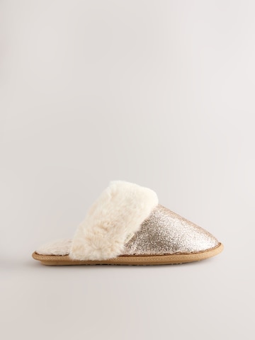 Next Домашни пантофи в злато