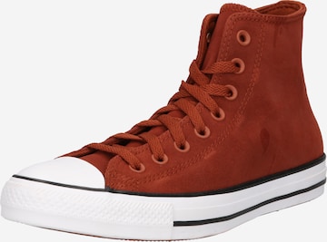 Sneaker alta di CONVERSE in marrone: frontale