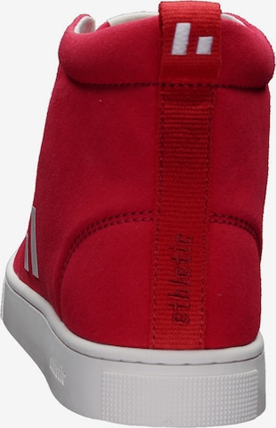 Ethletic High-Top Sneakers in Red