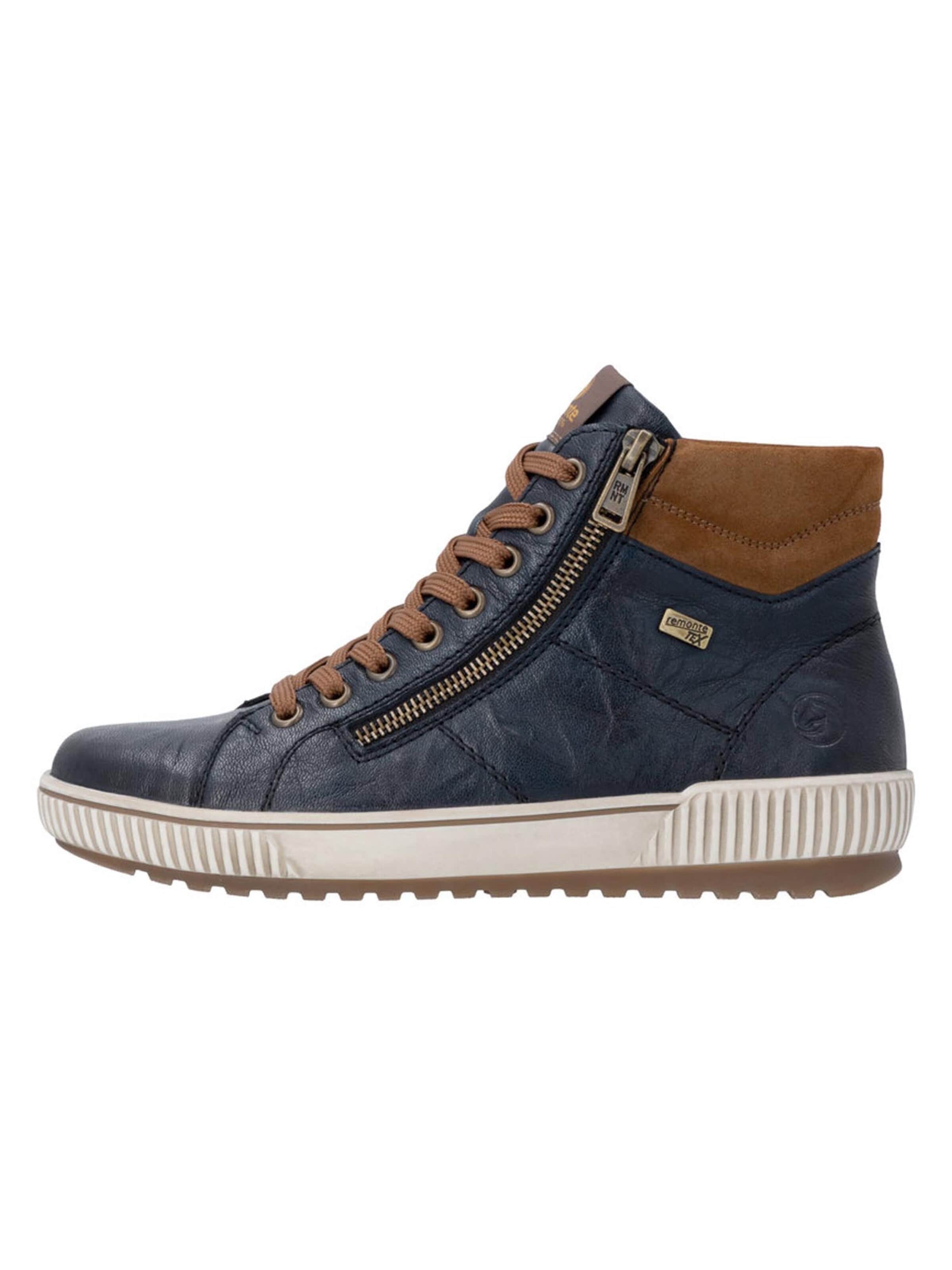 Sneaker alta 'Basic' di REMONTE in blu: frontale