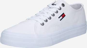 Sneaker bassa di Tommy Jeans in bianco: frontale