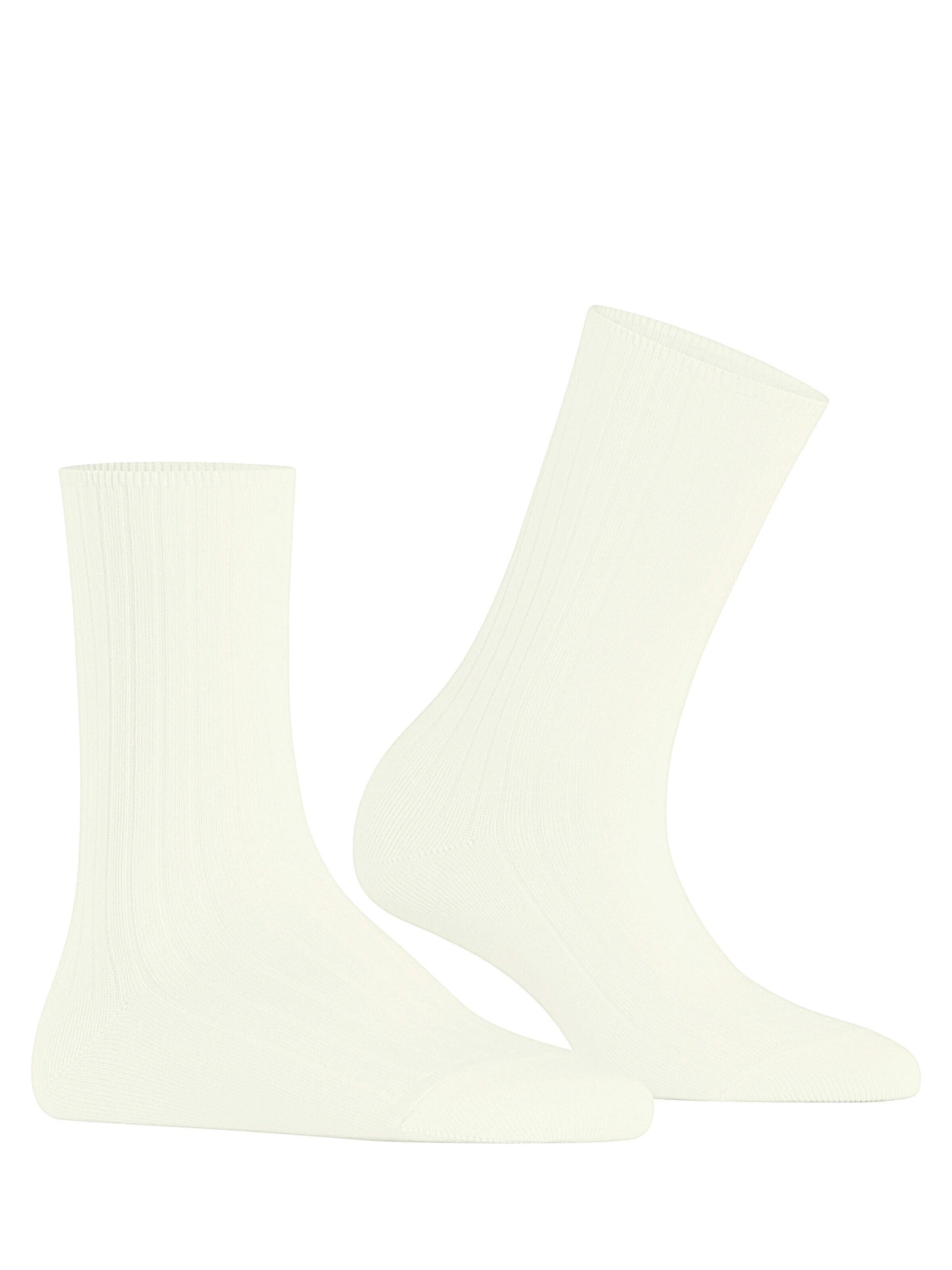 FALKE Socken 'Cotton Rib'‌‌ in Weiß