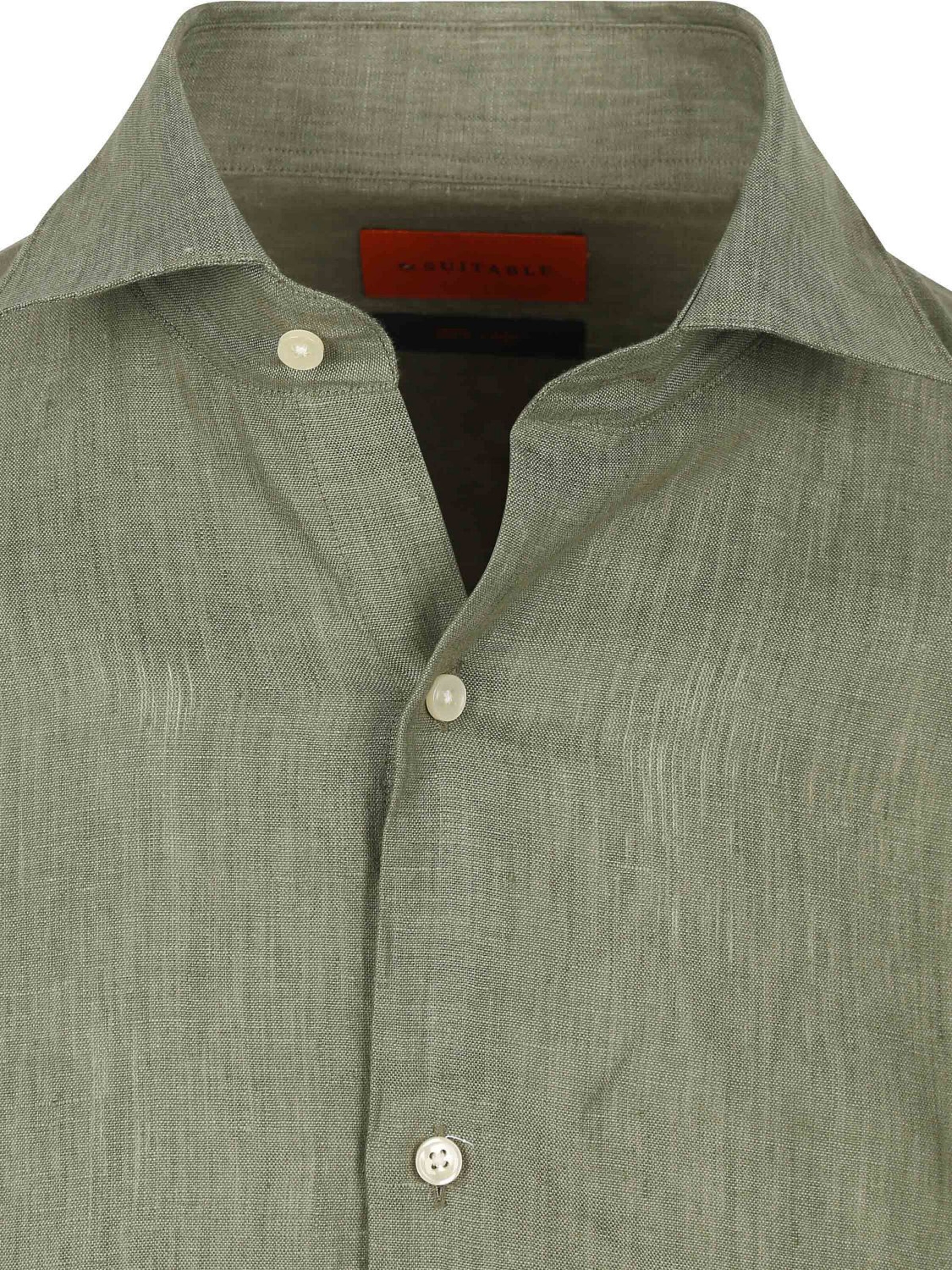 Suitable Comfort fit Overhemd in Groen