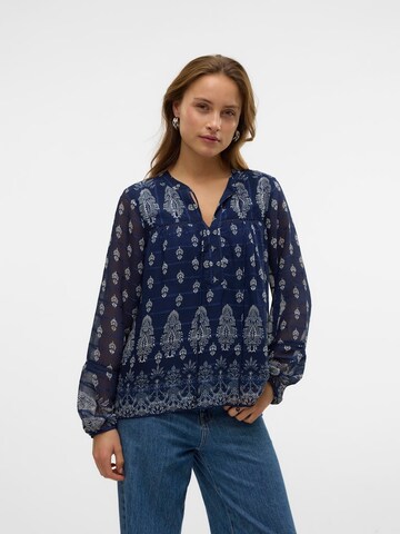 VERO MODA Blouse 'VMHEDI' in Blue: front