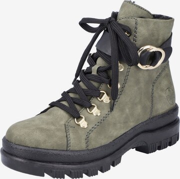 Bottines à lacets Rieker en vert : devant