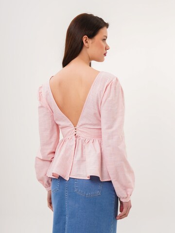 FRESHLIONS Blouse 'Brielle' in Roze