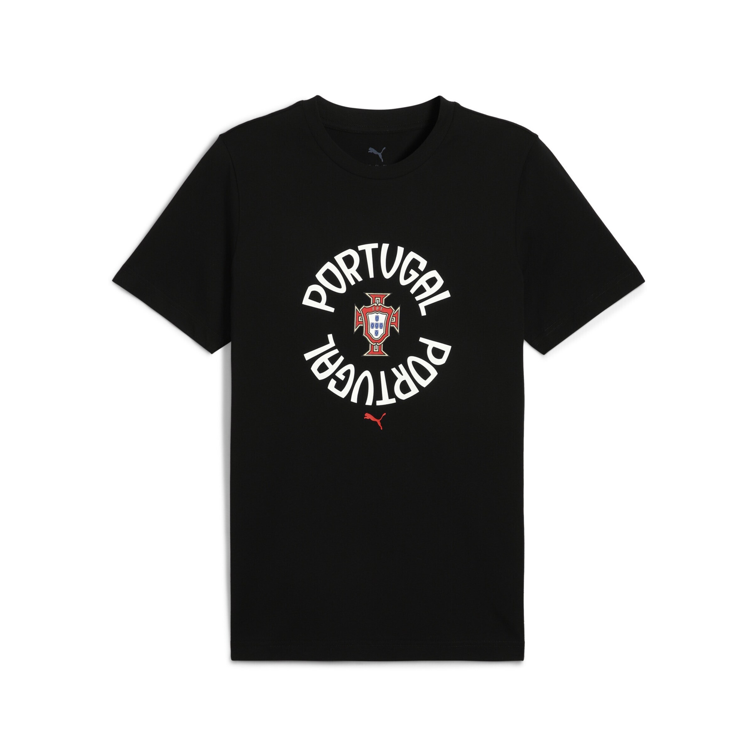 PUMA Functioneel shirt 'Portugal FtblNRGY' in Zwart: voorkant