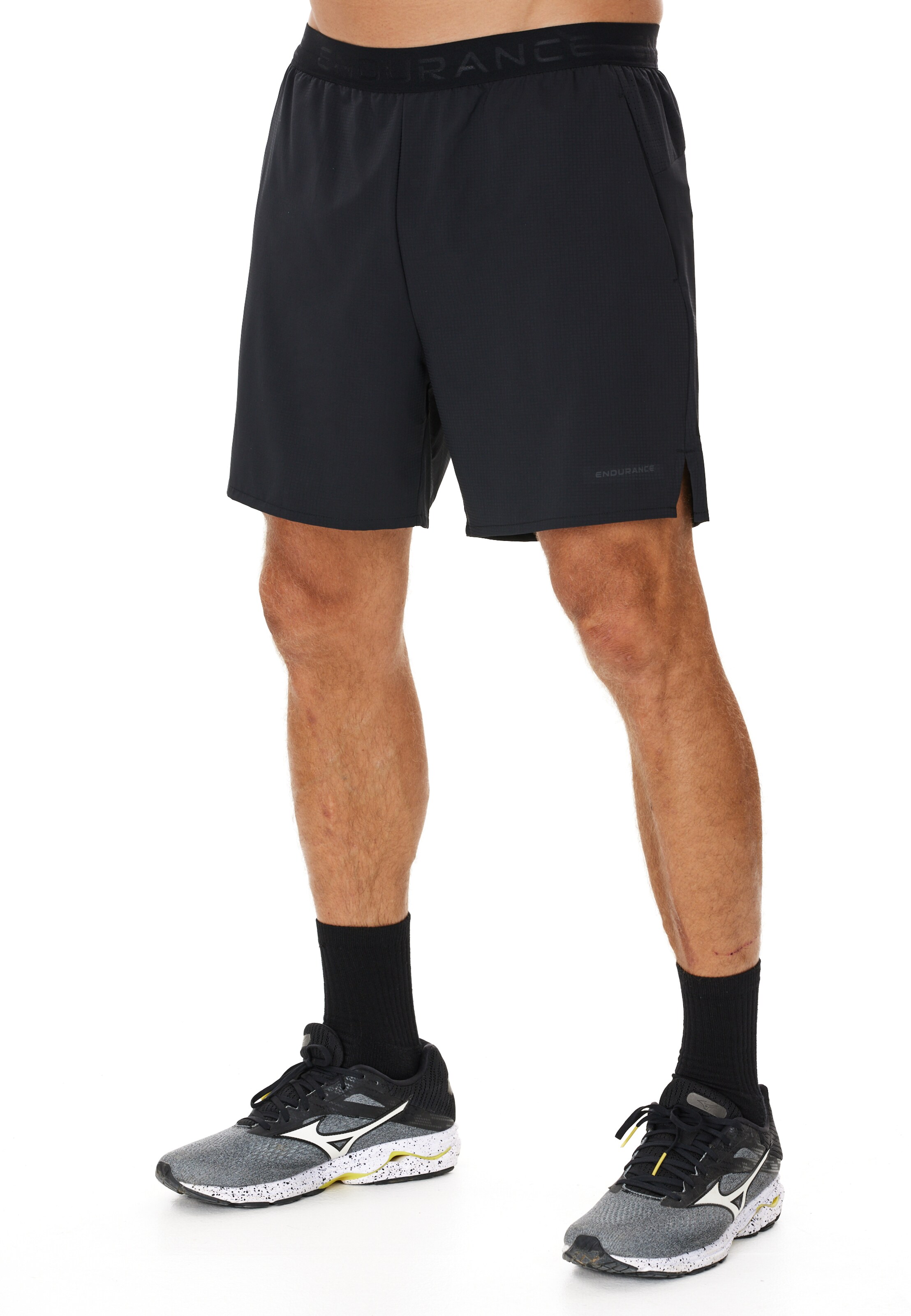 ENDURANCE Regular Sports trousers 'Air' in Black: front