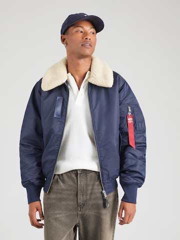 ALPHA INDUSTRIES Демисезонная куртка 'B-15 Modified' в Синий: спереди