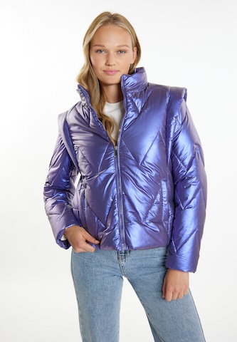 MYMO Between-Season Jacket 'Biany' in Blue: front