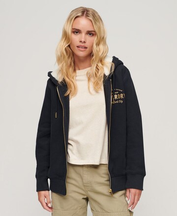 Superdry & Co Sweatjacke in Blau: Vorderseite