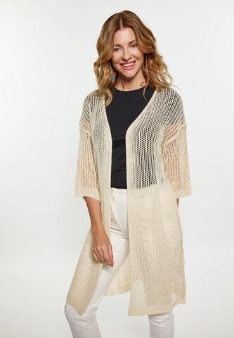 usha FESTIVAL Knit cardigan in Beige: front