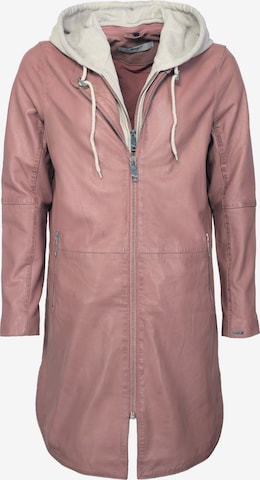 Maze Between-Seasons Coat in Pink: front