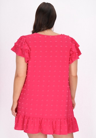 faina Jurk in Roze