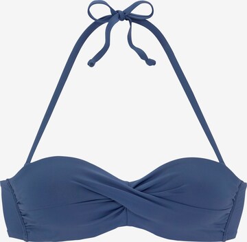 Top per bikini di s.Oliver in blu: frontale