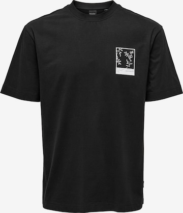 Only & Sons Shirt 'Fabian' in Black: front