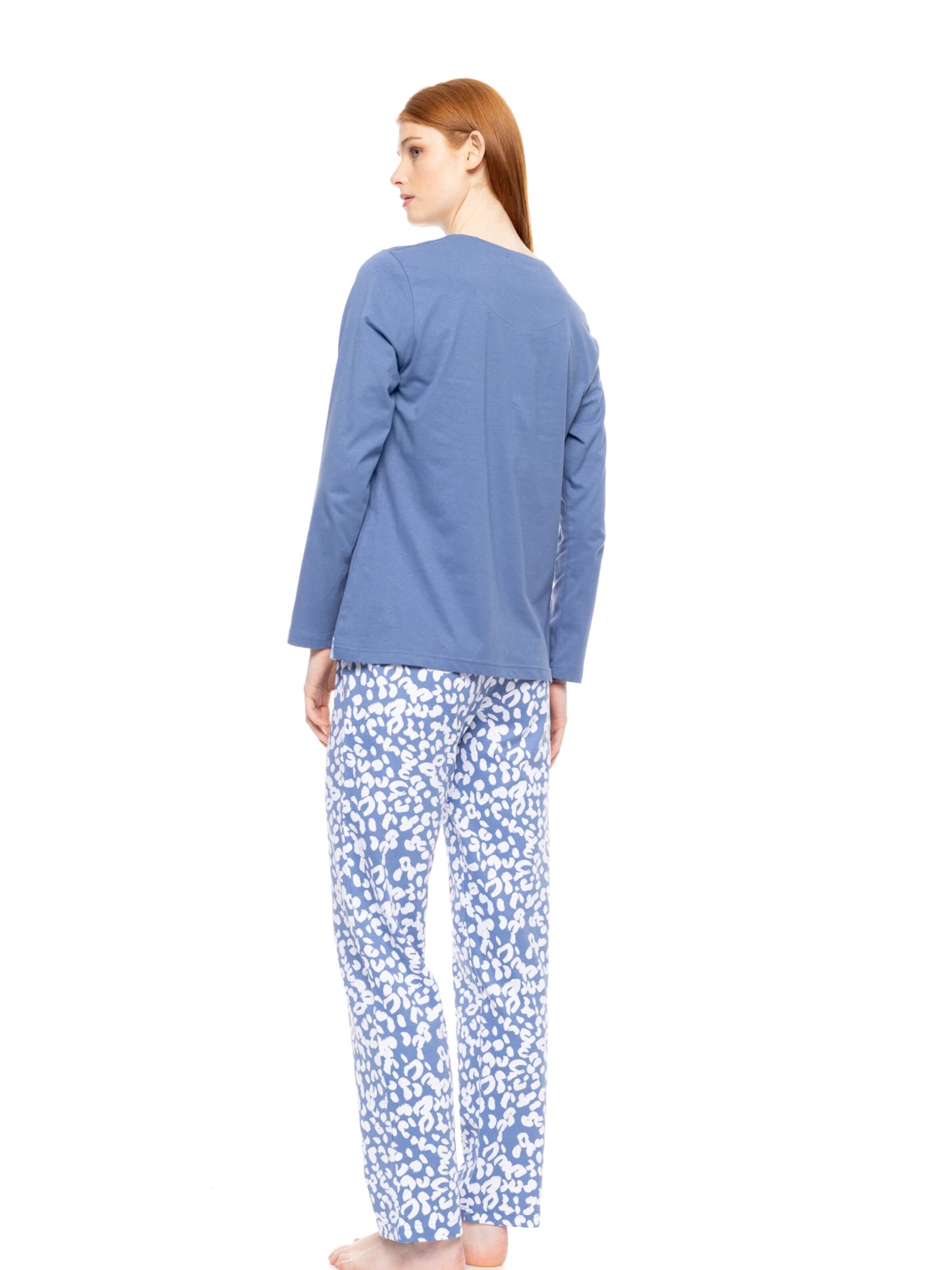 Pink Label - Pijama 'PYJAMA DREAM BLUE LEO' en azul