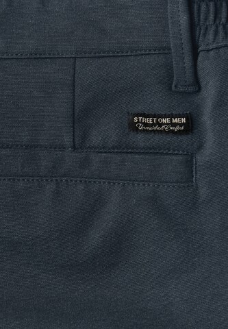 Street One MEN Regular Chino Pants in Blue