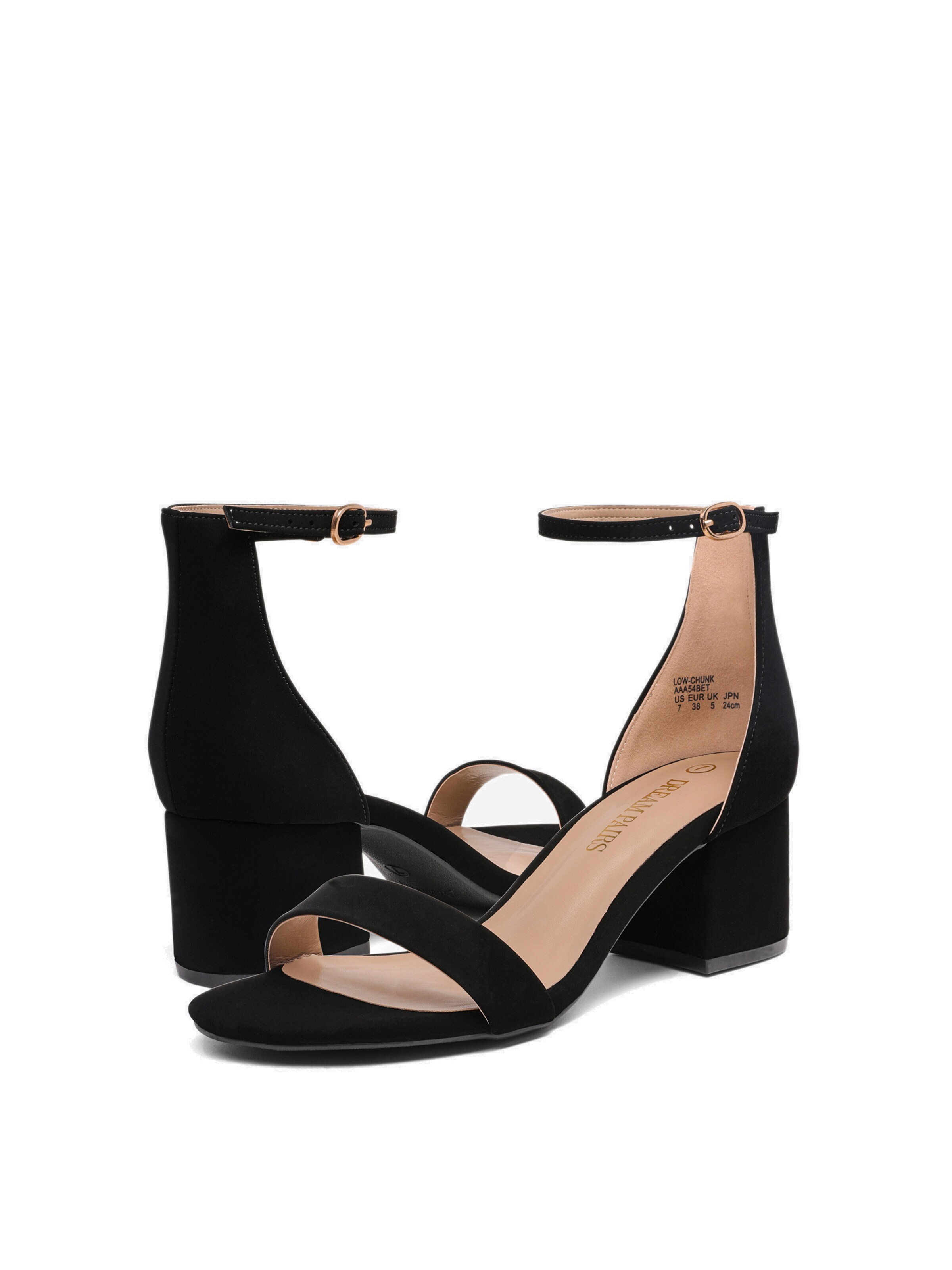 Dream Pairs Strap Sandals in Black