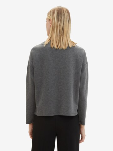 TOM TAILOR Sweatshirt in Grey