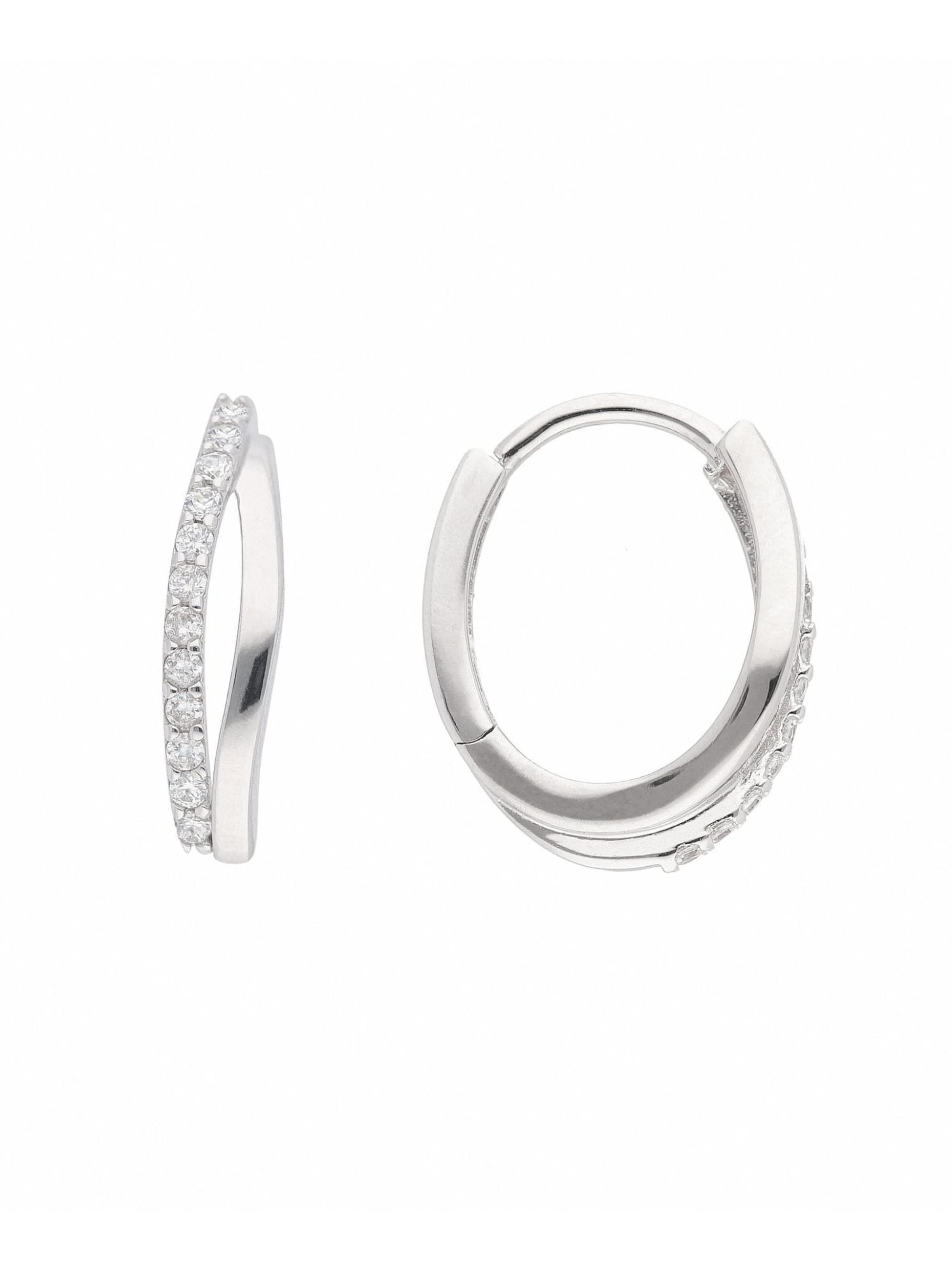 Adelia´s Earrings in Silver / Transparent, Item view