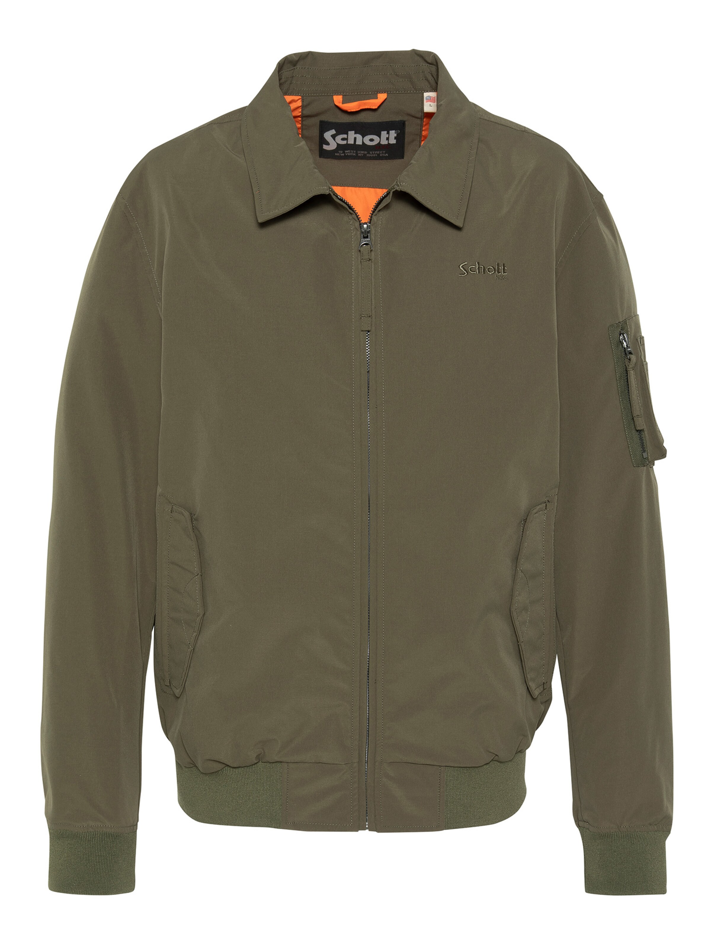 Schott NYC Übergangsjacke‌‌‌ in Grün: Vorderseite