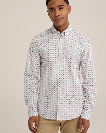 WE Fashion Slim fit Button Up Shirt in White