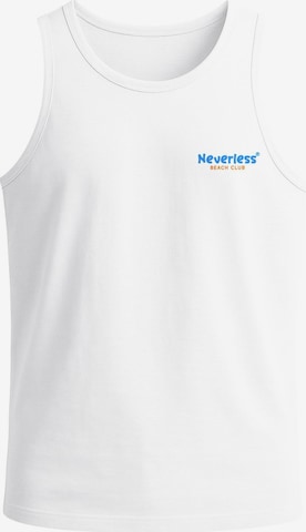 Neverless Shirt 'Catch me at the Beach' in Blau: Vorderseite
