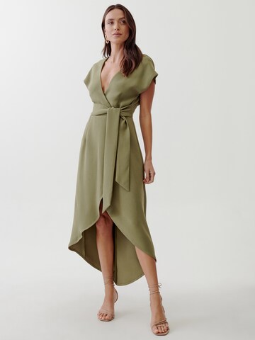 Tussah Dress 'SELENA' in Green: front
