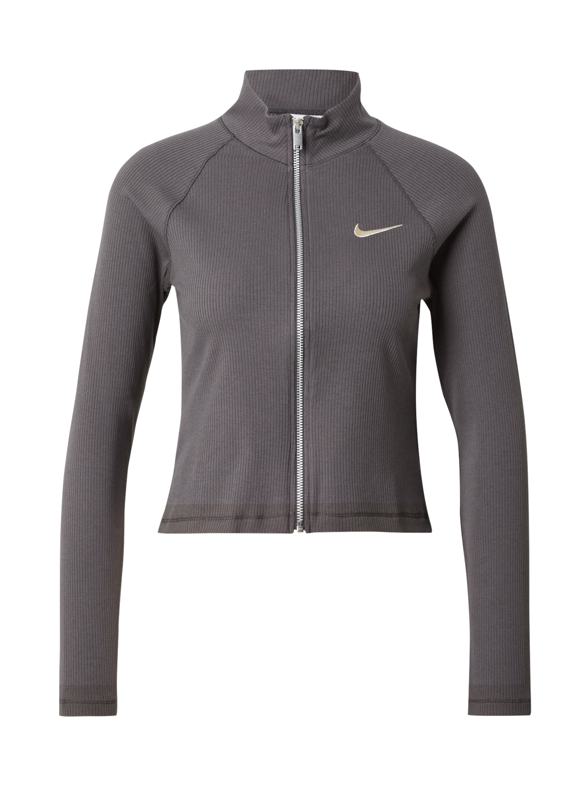 Nike Sportswear Veste de survêtement en gris / blanc, Vue avec produit