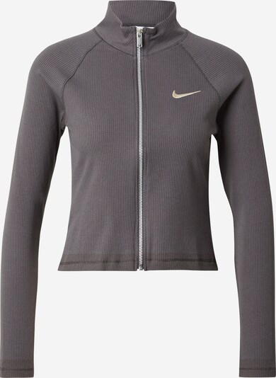 Nike Sportswear Jopa na zadrgo | siva / bela barva, Prikaz izdelka