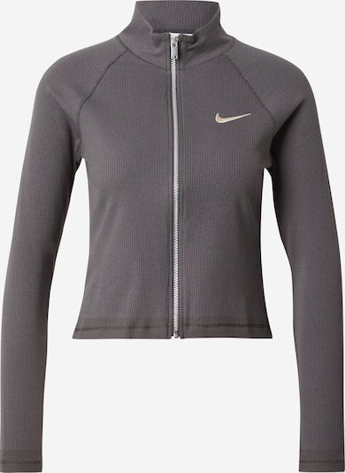Nike Sportswear Sweatjacke in grau / weiß, Produktansicht
