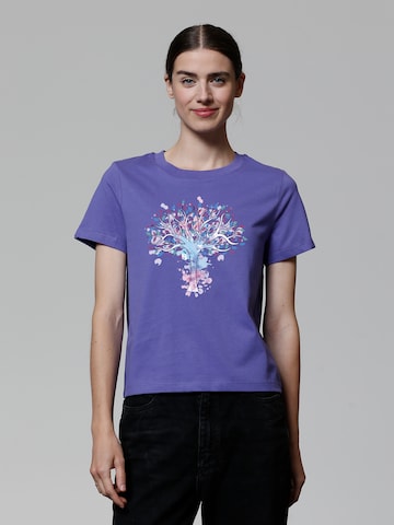 Watapparel Shirt ' Tree of life ' in Purple: front