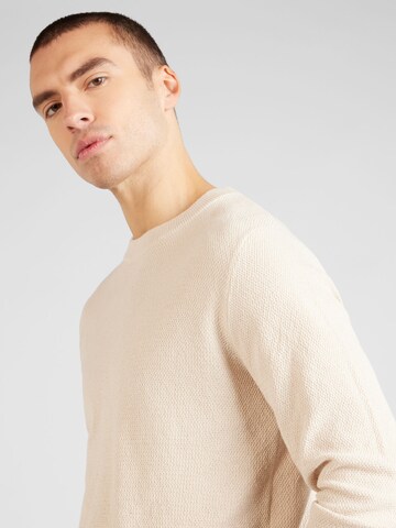 JACK & JONES Sweter 'LAFAYETTE' w kolorze beżowy