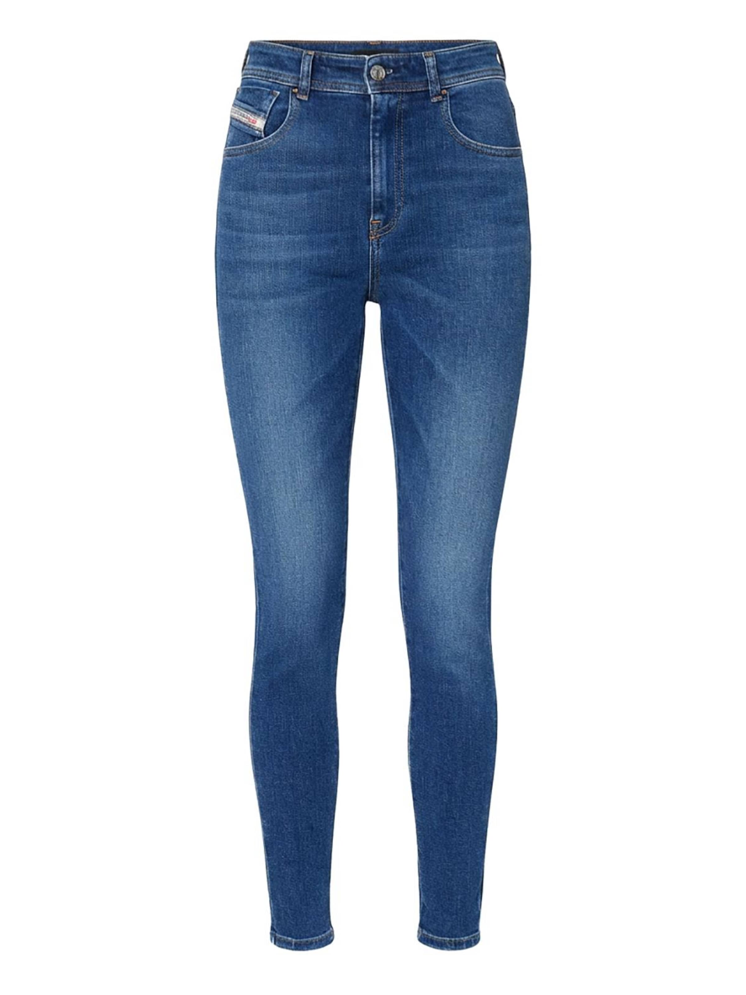 DIESEL Skinny Jeans '1984 SLANDY-HIGH' in Blauw: voorkant