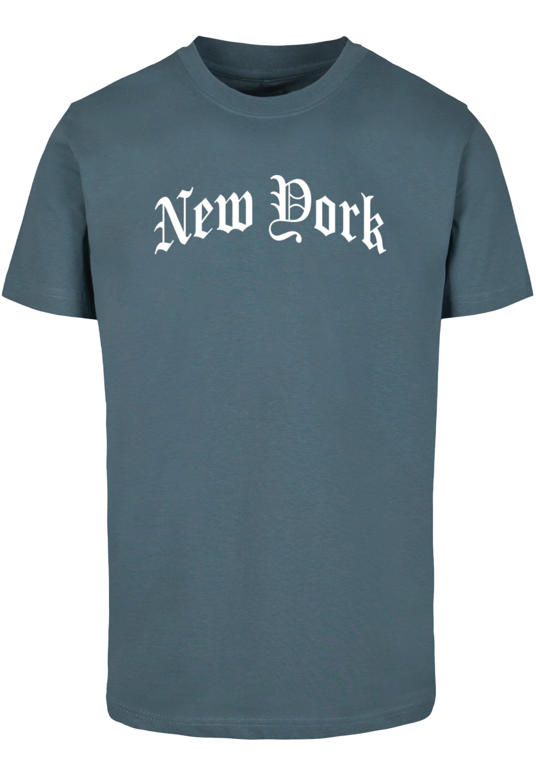 Mister Tee Póló 'New York' - kék: elől