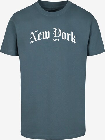Mister Tee Shirt 'New York' in Blue: front