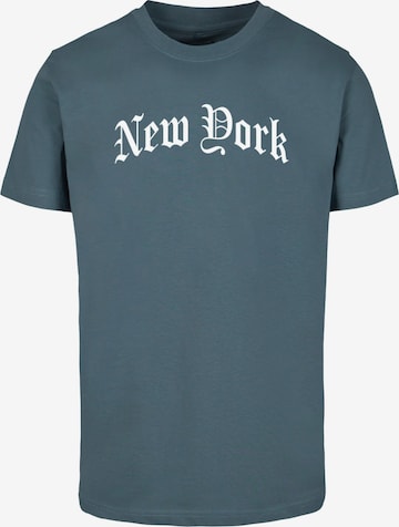 Mister Tee Póló 'New York' - kék: elől