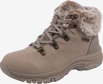SKECHERS Lace-Up Ankle Boots 'Trego  Falls Finest' in Grey: front
