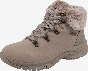 SKECHERS Lace-Up Ankle Boots 'Trego  Falls Finest' in Grey: front